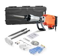 VEVOR Marteau de Démolition 2200 W Marteau-Piqueur 66 J 1350 BPM Marteau Perforateur avec 2 Burins Remplaçables Poignée Rotative 360° Anti-Vibration Brise-Béton pour Burinage Construction Plomberie