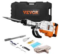 VEVOR Marteau piqueur 3500 W 60 J Marteau à béton b1900BPM Kit de burins