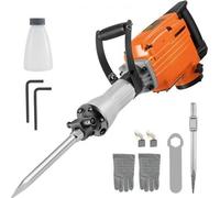 VEVOR Marteau piqueur électrique, 2200 W, marteau piqueur électrique, concasseur, puissant marteau piqueur avec poignée ergonomique pivotante à 360° pour béton