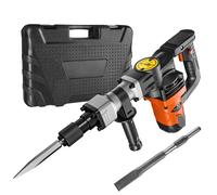 VEVOR Marteau-piqueur 1400 W 19 J 2900 BPM Poignée rotative 360° Anti-vibration 2 burins