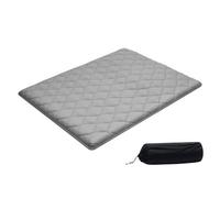 VEVOR Matelas Futon Taille Queen, Matelas de Sol Japonais Pliable, Tatami Doux pour Dormir Yoga Méditation et Relaxation, 203,2x152,4x8,9 cm, 9 Couches, avec Sac de Rangement et Attaches, Gris