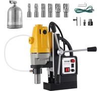 VEVOR MD40 Perceuse magnétique avec jeu de 6 fraises HSS 1 pouce, embouts de perçage annulaires. MD40 Perceuse magnétique industrielle 1100 W 40 mm avec jeu de 6 forets annulaires HSS 1 pouce