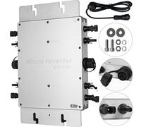 VEVOR Micro-Onduleur Solaire 1200W Convertisseur de Fréquence Photovoltaïque, MPPT IP65 Convertisseur Pur Sinus avec Technologie Stable Double Canal, Investisseur SPWM pour Convertir Courant DC en AC