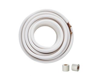 VEVOR Mini lignes divisées 15 m tubes cuivre 6,35 mm 9,53 mm diamètre extérieur isolation triple couche pour mini climatiseur divisé, équipement réfrigérant, pompe chauffage, CVC bandes d'emballage