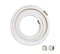 VEVOR Mini lignes divisées 15 m tubes cuivre 9,53 mm 15,875 mm diamètre extérieur isolation triple couche pour mini climatiseur divisé, équipement réfrigérant, pompe chauffage, CVC bandes d'emballage