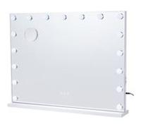 VEVOR Miroir de maquillage Hollywood – LED variateur 3 modes, miroir 5×, USB Type C 797×597 mm