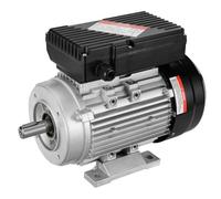 VEVOR Moteur électrique 0,75 kW moteur de compresseur d'air monophasé, 1400 tr/min, CA 220-240 V, 5,45 A, cadre 80, B34, arbre à clavette 19 mm, rotation CW/CCW pour machines agricoles et équipements