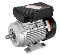 VEVOR Moteur électrique 0,75 kW moteur de compresseur d'air monophasé, 2850 tr/min, CA 220-240 V, 5,15 A, cadre 80, B34, arbre à clavette 19 mm, rotation CW/CCW pour machines agricoles et équipements