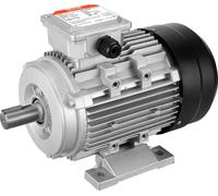 VEVOR Moteur électrique 1,5 kW 3000 tr/min, courant alternatif 230 V/400 V, 9,5 A/3,5 A, 90 l, cadre B3, moteur de compresseur d'air triphasé, arbre cannelé 24 mm, rotation à droite/gauche pour machin