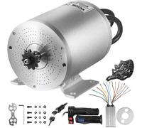 VEVOR Moteur électrique à courant continu sans balais, 72 V, 3000 W, moteur électrique sans balais, 4900 tr/min, kit moteur sans balais avec contrôleur et poignée des gaz pour scooter électrique, vélo
