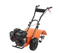 VEVOR Motoculteur Thermique à Moteur Essence 212 CC à 4 Temps avec 4 Dents Arrière Réglables en Acier Grandes Roues Installation Facile Cultivateur de Sol pour Potager Jardinière Travail du Sol Champs