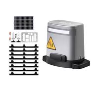 VEVOR Motorisation de Portail Coulissant, 280 W, Ouvre-Portail Solaire Électrique pour Portes 20 m et Charge 816 kg, Moteur de Porte Coulissante à Crémaillère, Système d'Ouverture de Portails d'Allée