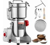 VEVOR Moulin à épices électrique 750g 2000W Inox Type oscillant HC-750Y