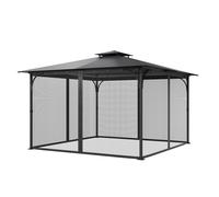 VEVOR Moustiquaire tonnelle 365,8x365,8x228,6 cm – Gazebo extérieur avec double fermeture éclair