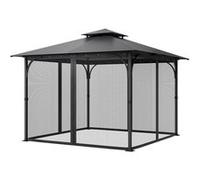 VEVOR Moustiquaire Tonnelle de 304,8x304,8x198,1 cm, Moustiquaire Gazebo Extérieur, avec Double Fermeture Éclair, Rideau de Tonnelle en Maille Anti-moucherons pour Jardin, Patio, Filet Uniquement