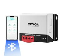 VEVOR MPPT Contrôleur de Charge Solaire 12 V/24 V Auto CC Régulateur de Charge de Panneau Solaire 50 A Module Bluetooth Efficacité de Charge 98% pour Batteries Scellées AGM, au Gel, Inondées, Lithium