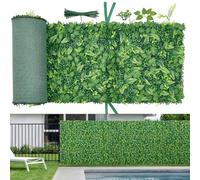 VEVOR Mur Végétal Artificiel 248,3x61 cm Haie Artificielle Lot de 4 Panneaux de Feuillage Artificiel Brise Vue de Balcon pour Décoration, Mariage, Intérieur et Extérieur, Clôture de Jardin, Terrasse