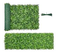 VEVOR Mur Végétal Artificiel 3x1 m Haie Artificielle Protection contre Soleil Panneau Feuillage Artificiel Brise Vue Balcon pour Décoration, Mariage, Intérieur, Extérieur, Clôture de Jardin, Terrasse
