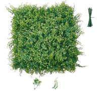 VEVOR Mur Végétal Artificiel 50,8x50,8 cm Haie Artificielle Lot de 12 Panneaux de Verdure Artificielle Brise Vue de Balcon pour Décoration, Mariage, Intérieur et Extérieur, Clôture de Jardin, Terrasse