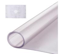 VEVOR Nappe Rectangle Givrée 61 x 121,9 cm Épaisseur 1,5 mm, Film de Table en PVC, Imperméable et Facile à Nettoyer, Protection de Table pour Bureau, Cuisine Restaurant Salle à Manger, Commode
