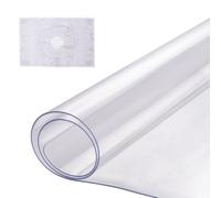 VEVOR Nappe Rectangle Transparente 35,6x61 cm Épaisseur 1,5 mm, Film de Table Transparent en PVC, Imperméable et Facile à Nettoyer, Protection de Table pour Bureau, Cuisine Restaurant Salle à Manger