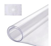 VEVOR Nappe Rectangle Transparente 35,6x61 cm Épaisseur 1,5 mm, Film de Table Transparent en PVC, Imperméable et Facile à Nettoyer, Protection de Table pour Bureau, Cuisine Restaurant Salle à Manger