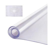 VEVOR Nappe Rectangle Transparente 61x121,9 cm Épaisseur 2 mm, Film de Table Transparent en PVC, Imperméable et Facile à Nettoyer, Protection de Table pour Bureau, Cuisine Restaurant Salle à Manger