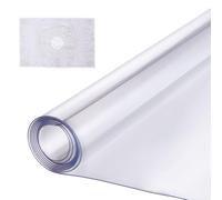 VEVOR Nappe Rectangle Transparente 91,4x137,2 cm Épaisseur 1,5 mm, Film de Table Transparent en PVC, Imperméable Facile à Nettoyer, Protection de Table pour Bureau, Cuisine Restaurant Salle à Manger