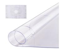 VEVOR Nappe Ronde Protège Table Transparent en PVC 121,9 cm Épaisseur de 2 mm