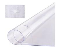 VEVOR Nappe Ronde Transparente Diamètre 121,9 cm Épaisseur 2 mm, Film de Table Transparent en PVC, Imperméable et Facile à Nettoyer, Protection de Table pour Bureau, Cuisine Restaurant Salle à Manger