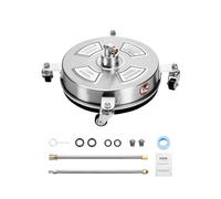 VEVOR Nettoyeur de surface haute pression 325 mm – Acier inox sur roues, 276 bar, raccord 0,635 cm