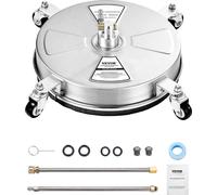 VEVOR Nettoyeur haute pression 430 mm, Nettoyeur de surface en acier inoxydable, Max. Pression 4000 PSI, raccord rapide 1/4 pouce, pour béton, terrasse, pont
