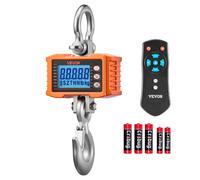 VEVOR OCS-S - 2000 kg - Précision 500 g - Écran LCD - Boîtier aluminium - Télécommande IR 5 m