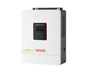 VEVOR Onduleur Hybride 4000 W Onduleur Solaire Hybride 24 V CC à 230 V CA Compatible Batterie Plomb-acide Lithium pour Systèmes Hors Réseau, Onde Sinusoïdale Pure Contrôleur MPPT 120 A Intégré Wi-Fi