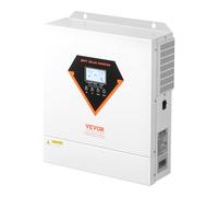 VEVOR Onduleur Solaire Hybride 3500 W Chargeur à Onde Sinusoïdale Pure Tout-en-un, 24 V CC vers 220/230 V CA Monophasé, Contrôleur Solaire MPPT 100 A Intégré, pour Systèmes Photovoltaïques Hors Réseau