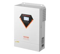 VEVOR Onduleur Solaire Hybride 6000 W Chargeur à Onde Sinusoïdale Pure Tout-en-un, 48 V CC vers 220/230 V CA Monophasé, Contrôleur Solaire MPPT 120 A Intégré, pour Systèmes Photovoltaïques Hors Réseau