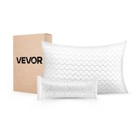 VEVOR Oreiller en Mousse à Mémoire de Forme, 74 x 48 cm, avec Housse en Fibre Naturelle Amovible Lavable, Bon Maintien, Confort Optimal, Oreillers pour Personnes Dormant sur Dos, le Ventre, le Côté