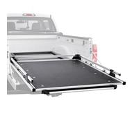 VEVOR Organiseur de lit Coulissant pour Camion, 1650 x 1220 mm, tiroir de Rangement Robuste pour Caisse de Camion, 453,6 kg, avec 6 Anneaux Mobiles de Fixation, Plateau Coulissant 2 Positions, Noir