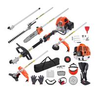VEVOR Outil coupe multifonction 6 en 1, taille-haie gaz 33cc, pour élagage d'arbustes/branches.