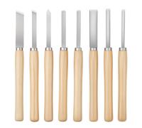 VEVOR Outils Tournage pour Tour à Bois Ciseaux à Bois 8 PCS Lame Acier Carbone