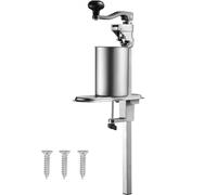 VEVOR Ouvre-boîte manuel professionnel, pour canettes jusqu'à 30 cm de hauteur, ouvre-canette de table robuste en acier inoxydable réglable en hauteur, fixé par vis et pince, pour restaurant, épicerie