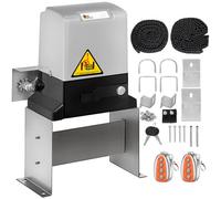 VEVOR Ouvre-porte coulissant, 1800 lb 817 kg, avec 2 télécommandes, kit matériel d'opérateur de portail pour sécurité, 360 W, vitesse de déplacement 13 m/min, moteur électrique pour portail coulissant