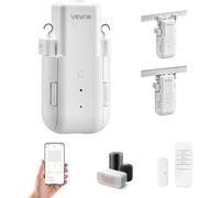 VEVOR ouvre-rideaux automatique (commandé par app & télécommande) ouvre-rideaux électrique, compatible avec Alexa & Google Home, avec mode silencieux & minuterie, pour rails en U/en I