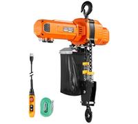 VEVOR Palan électrique à chaîne BLH10 1000 kg 6 m Double chaîne G100 230 V télécommande 4,5 m