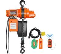 VEVOR Palan électrique à chaîne 998kg 1000W levée max 6m télécommande sans fil 100m + filaire 4,5m