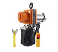 VEVOR Palan Électrique à Chaîne, Capacité de Charge 998 kg, Hauteur de Levage Max 3 m, 1100 W, Grue Aérienne Monophasée avec Chaîne G100, Télécommande Filaire 3 m, pour Garage, Atelier, Hôtel, Maison
