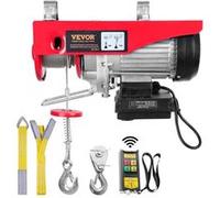 VEVOR Palan Électrique Capacité 800kg Avec Télécommande Sans Fil 1450W 10m/min Hauteur