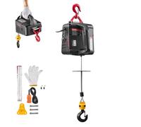 Treuil électrique VEVOR, palan 2 en 1, 500 kg, 1500 W de traction de câble, 7,6 m de hauteur de levage, 5 m/min de vitesse de levage, avec télécommande manuelle & filaire pour usine, entrepôt & garage