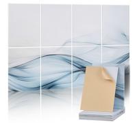VEVOR Panneau Acoustique, Lot de 8, Mousse Acoustique Mural Autocollant 40x30x1 cm Panneaux Insonorisants Fibre de Polyester, Isolation Phonique Décorative pour Maison, Studio, Bureau, Motif Soie