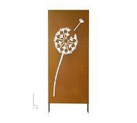 VEVOR Panneau Brise Vue Extérieur en Métal 60x158 cm Paravent Extérieur Décoratif Autoportant, Séparation d'Espaces pour Jardin Cour Terrasse, Écran d'Intimité, Panneau en Acier avec Piquets de Sol